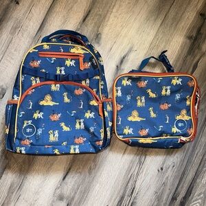 Disney Lion King Print Backpack and Lunchbox Set - Blue